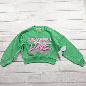 Vintage Havana Girls Sweatshirt Puff Graphic Crewneck NWT 7-8 S